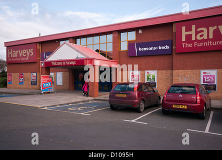 Harveys Möbel Superstore UK Stockfoto