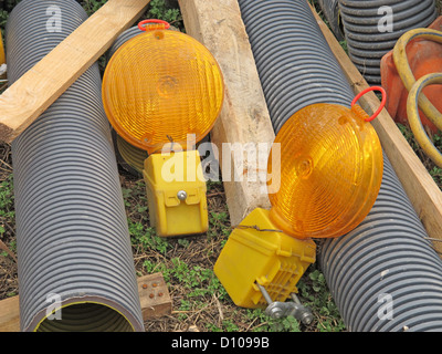 Gelbe Warnlampe Stockfoto, Bild: 33123809 - Alamy