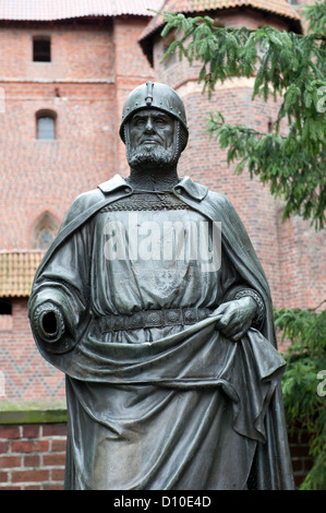 Kreuzritterburg (14. Jh.) in Malbork, Polen Stockfoto