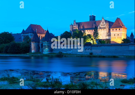 Kreuzritterburg (14. Jh.) in Malbork, Polen Stockfoto