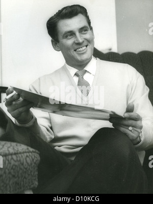 RUSS CONWAY (1925-2000) englischen populären Pianisten in seinem Londoner Haus im Jahr 1959 Stockfoto