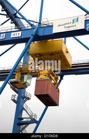 Duisburg, Deutschland, Containerhafen, Duisburg Trimodal Terminal D3T Stockfoto