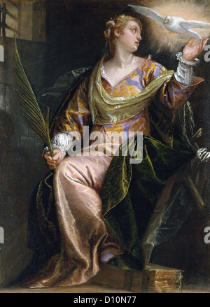 Paolo Veronese die Heilige Katharina von Alexandria im Gefängnis 1580 / 85 Stockfoto