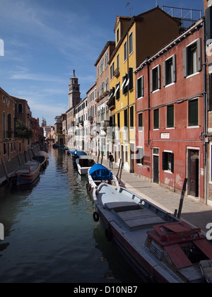 Venedig - Rio di San Barnaba e Fondamenta del Squero Stockfoto