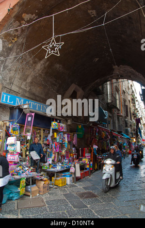 Supportico Lopez Straße Rione Sanita Bezirk Naples Stadt La Campania Region Italien Südeuropa Stockfoto