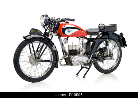 1949 MV Agusta 125 TEL Motorrad Stockfoto