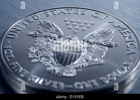 Detail der halben US-Dollar-Münze Stockfoto