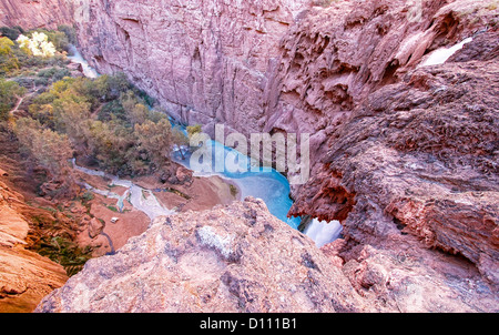 Mooney Fälle - Havasupai Indian Reservation, Grand Canyon AZ Stockfoto