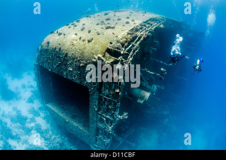 Schiff Wrack der Salem Express, Safaga, Ägypten, Rotes Meer, Indischer Ozean Stockfoto