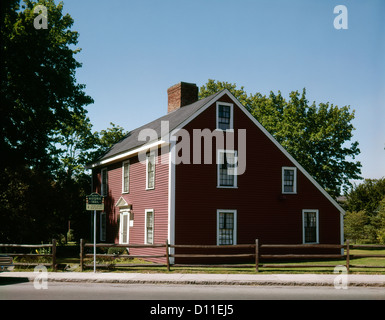 1980ER JAHRE GEBURTSORT VON JOHN ADAMS 2. PRÄSIDENT DER VEREINIGTEN STAATEN QUINCY MA USA Stockfoto