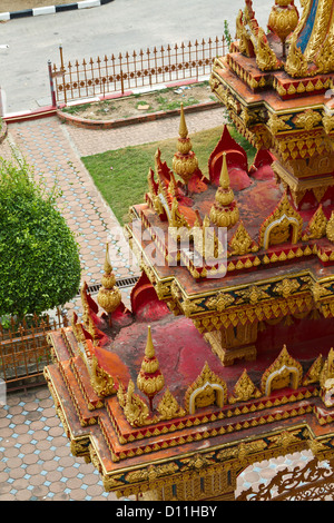 Detail der Tempel Wat Chalong auf Phuket, Thailand Stockfoto