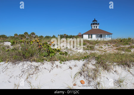 Boca Grande Leuchtturm, Gasparilla Island, Florida Stockfoto