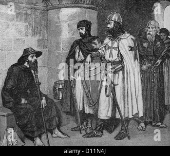 Abbildung der Ritter des Johanniterordens in 1048A Stockfoto