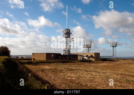 BBC Stoke Lerche Sender, Ilmington Down, Warwickshire, UK Stockfoto