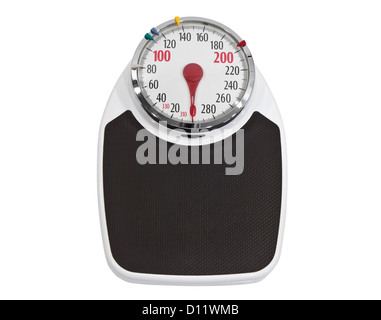 Alte Heimat Waage mit Beschneidungspfad isoliert. Stockfoto