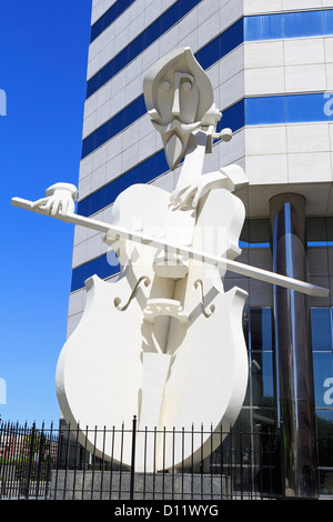 Virtuose Skulptur von David Adickes, Houston, Texas, USA Stockfoto