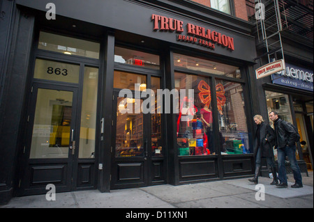Eine wahre Religion Bekleidungsgeschäft in Union Square in New York Stockfoto