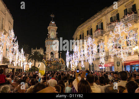 Italien, Apulien, Terlizzi, Festa Maggiore. Stockfoto