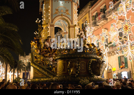 Italien, Apulien, Terlizzi, Festa Maggiore. Stockfoto