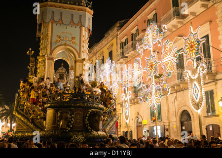 Italien, Apulien, Terlizzi, Festa Maggiore. Stockfoto