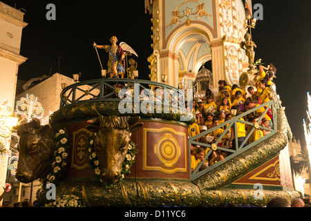 Italien, Apulien, Terlizzi, Festa Maggiore. Stockfoto