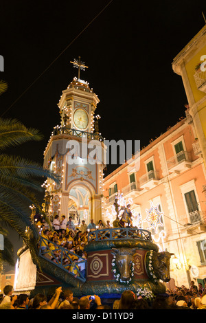 Italien, Apulien, Terlizzi, Festa Maggiore. Stockfoto