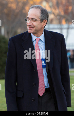 Brian Roberts, Chairman und CEO von Comcast kommt im Weißen Haus. Stockfoto