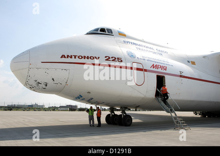 Leipzig, Deutschland, Antonov An-225 Mrija Stockfoto