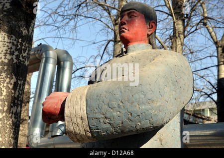 Skulptur 798 Art Zone auch bekannt als Dashanzi Art Zone Chaoyang Beijing China Stockfoto