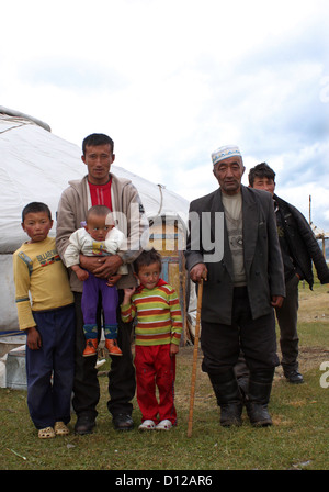 Nomaden Leben am Khoton See Stockfoto