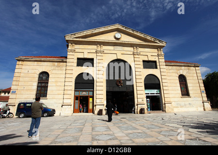 Die Markthalle in Chania auf Kreta, Griechenland. Stockfoto