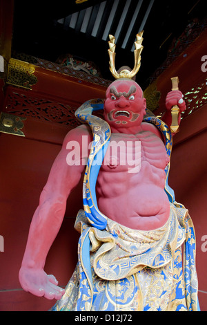 NIO wohlwollende Könige in Nikko, Japan Skulptur. Stockfoto