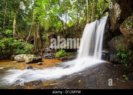 Wasserfall Kbal Spean Stockfoto