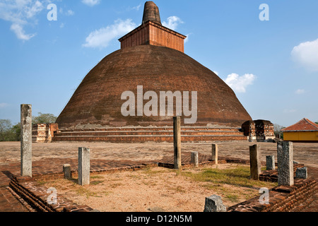 Jetavanaramaya Dagoba. Antike Stadt Anuradhapura. Sri Lanka Stockfoto