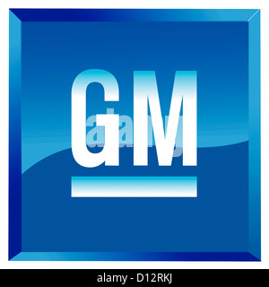 Firmen-Logo des amerikanischen Automobilherstellers General Motors GM mit Sitz in Detroit. Stockfoto