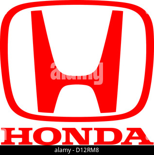 Firmenlogo des japanischen Automobil-Konzern Honda mit Sitz in Tokio. Stockfoto