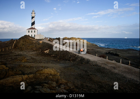 Spanien Menorca Favàritx Leuchtturm Stockfoto