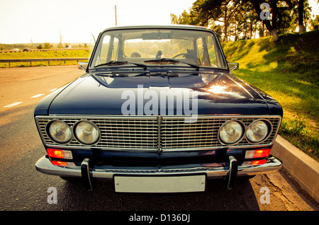 Lada, Sowjet, Auto, alte, Retro, Vaz, Auto, Russisch, Stockfoto