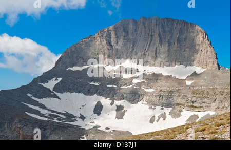 Olympos Berg in Griechenland. Der Thron des Zeus oder Stefani Peak. Stockfoto