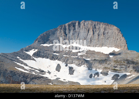 Olympos Berg in Griechenland. Der Thron des Zeus oder Stefani Peak. Stockfoto