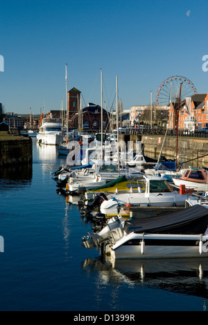 Swansea maritime Viertel Swansea Süd wales uk Stockfoto