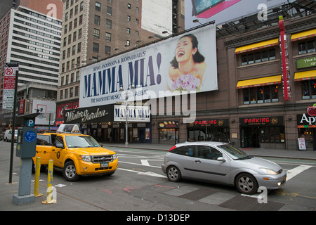 Winter Garden Theater zeigt Mamma Mia Manhattan New York USA Stockfoto