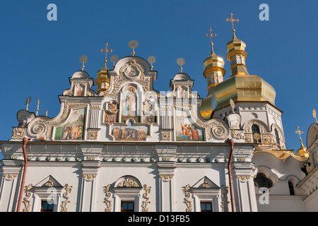 Uspenskij (Annahme) Kathedrale in Pechersk Lavra Kloster in Kiew, Ukraine. UNESCO-Welterbe. Stockfoto