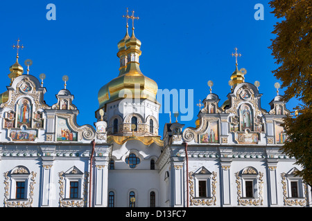 Uspenskij (Annahme) Kathedrale in Pechersk Lavra Kloster in Kiew, Ukraine. UNESCO-Welterbe. Stockfoto