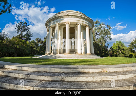 Die beeindruckenden Mausoleum von Henry und Arabella Huntington mit Blick auf die Gärten. Stockfoto