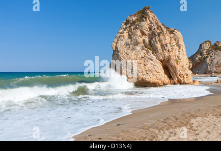 Malerische Aussicht auf "Potistika" Strand von Pilion in Griechenland Stockfoto