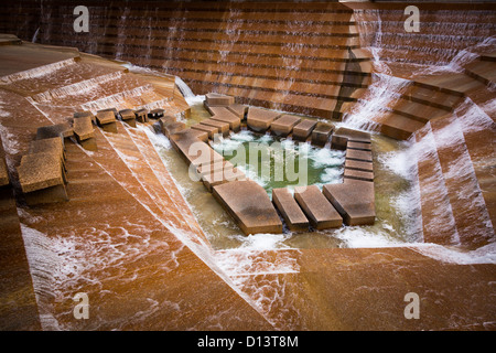 Fort Worth Wassergärten in der Innenstadt von Fort Worth, Texas, USA Stockfoto