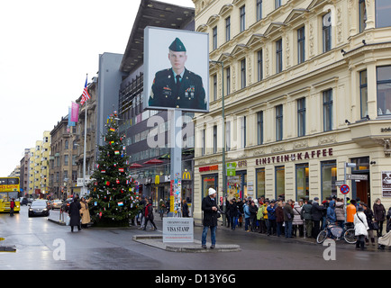 Checkpoint Charlie Berlin Deutschland Stockfoto