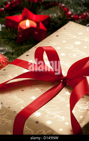 Weihnachtsgeschenk. Stockfoto