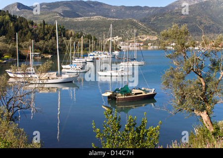 Nydri Bucht auf der Insel Lefkada, Griechenland Stockfoto